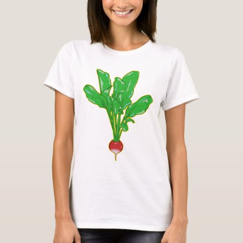Cute RADISH plant T_Shirt