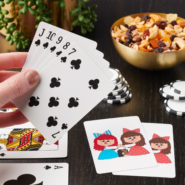 Cute Rag Doll Friends Girls with Bows and Dresses  Poker Cards (Creator Uploaded)