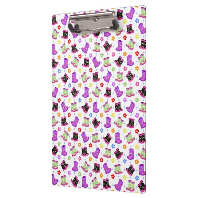 Cute Rain Boots Clipboard (Left)