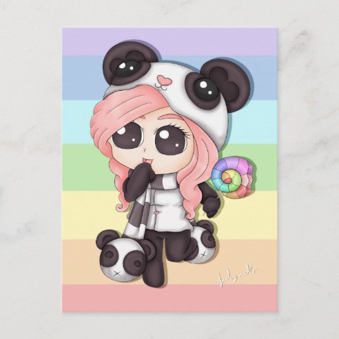 Personalized Kawaii Chibi Pandas Gifts on Zazzle