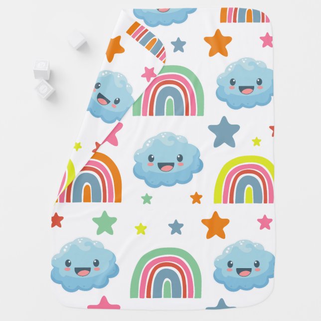Cute Rainbow Baby Blanket (In Situ)