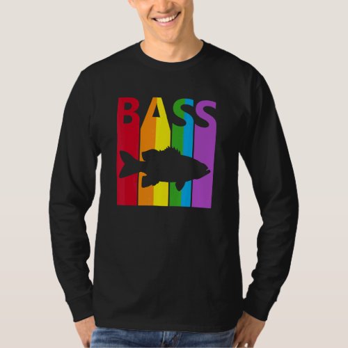 Cute Rainbow Bass fish T_Shirt
