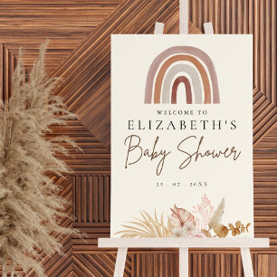 Cute Rainbow Boho Baby Shower Foam Board