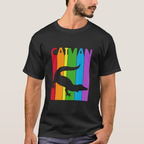 Cute Rainbow Caiman animal  T_Shirt
