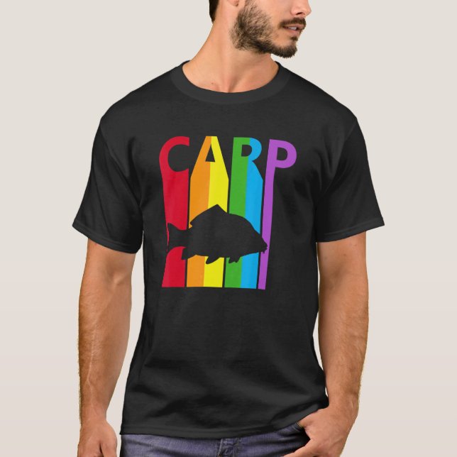 Cute Rainbow Carp fish T-Shirt (Front)