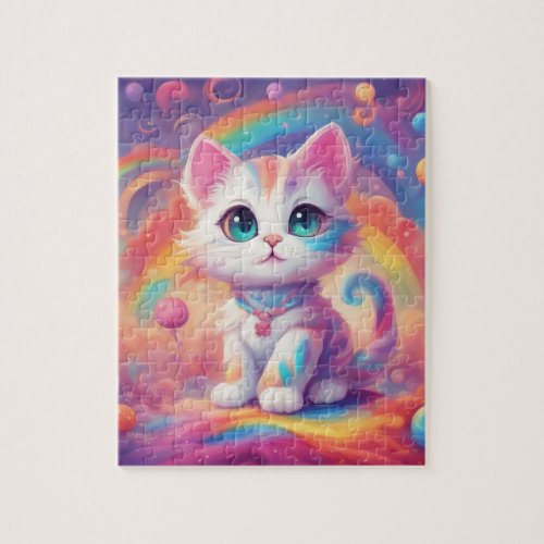 Cute Rainbow  Cat Jigsaw Puzzle