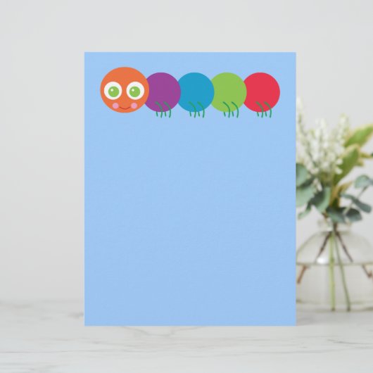 Cute Rainbow Caterpillar (Standing Front)