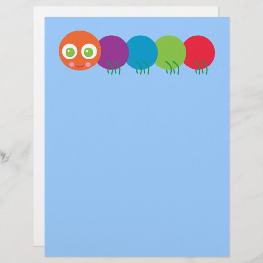 Cute Rainbow Caterpillar (Front/Back)