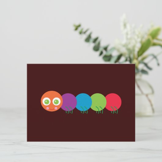 Cute Rainbow Caterpillar (Standing Front)
