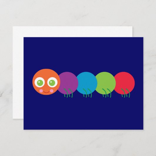 Cute Rainbow Caterpillar (Front/Back)