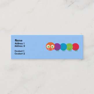 Cute Rainbow Caterpillar Profile Cards