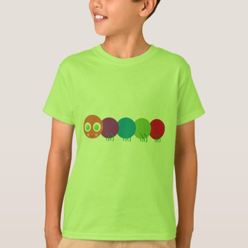 Cute Rainbow Caterpillar T_Shirt