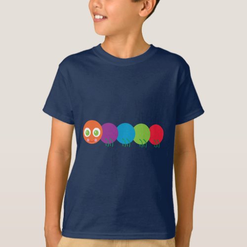 Cute Rainbow Caterpillar T_Shirt