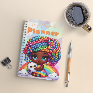 Cute Rainbow Chibi Girl "My Personal Planner" Planner