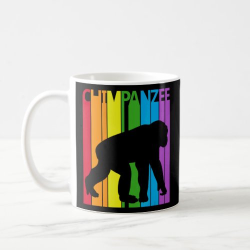 Cute Rainbow Chimpanzee animal  Coffee Mug