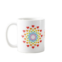 Cute rainbow color hearts