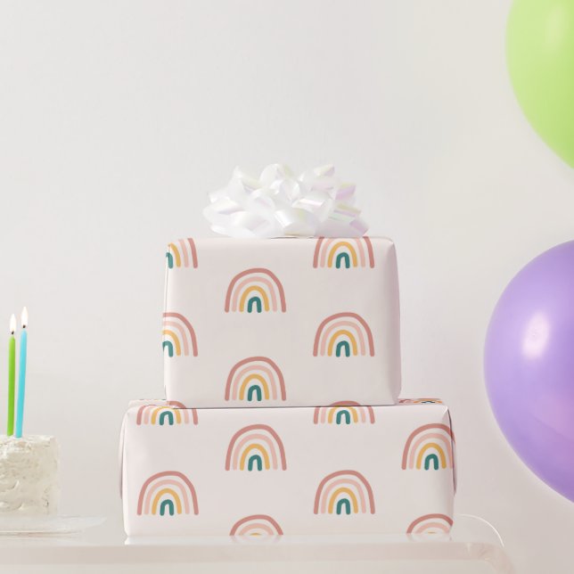 Cute Rainbow Colorful Wrapping Paper (Party Gifts)