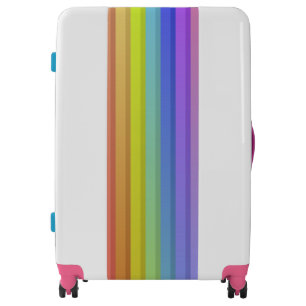 Cute Rainbow Colors Large Sized Luggage Suitcase