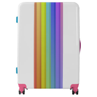 Cute Rainbow Colors Large Sized Luggage Suitcase