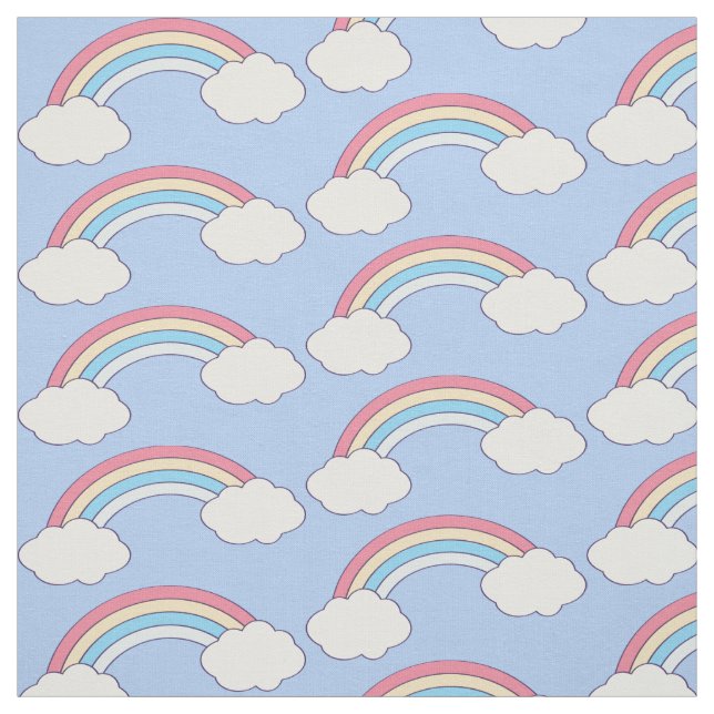 Cute Rainbow custom color fabric (Swatch)