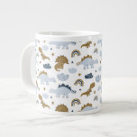 Cute Rainbow Dinosaur Pattern Giant Coffee Mug