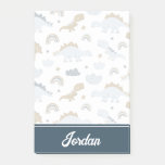 Cute Rainbow Dinosaur Pattern Post-it Notes