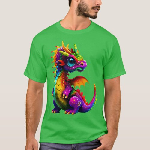 Cute Rainbow Dragon 1 T_Shirt