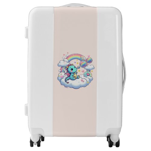 CuteRainbowDragonWhimsical  Luggage