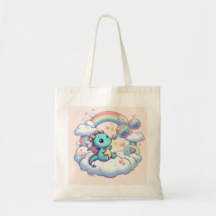 Cute/Rainbow/Dragon/Whimsical  Tote Bag
