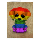 Cute Rainbow Gay Pride Puppy Dog (Front)