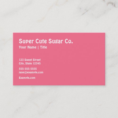 Cute Rainbow Hearts Business Card