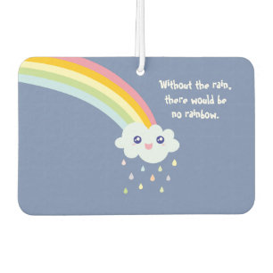 Cute Rainbow Inspirational and Motivational Quote Air Freshener