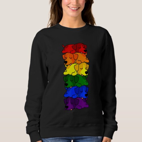 Cute Rainbow Jack Russell Terrier Gay Pride Lgbt P Sweatshirt