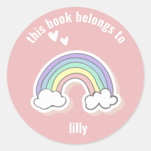 Cute Rainbow - Kids Back to School Classic Round Sticker