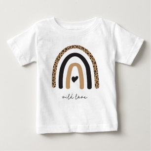 Cute Rainbow Leopard Pattern Baby T-Shirt