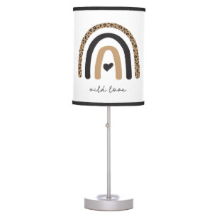 Cute Rainbow Leopard Pattern Table Lamp