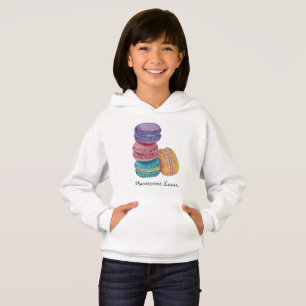 Cute Rainbow Macaroons In Watercolor   Hoodie