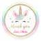 Cute Rainbow Magical Gold Unicorn Thank You