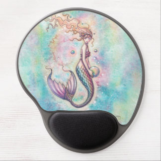 Cute Rainbow Mermaid by Molly Harrison Gel Mouse Pad