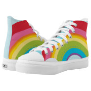 Cute Rainbow Modern Colorful Fun Bright Bold High-top Sneakers at Zazzle