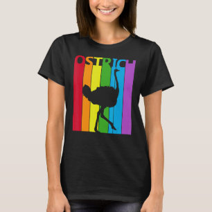 Cute Rainbow Ostrich T-Shirt