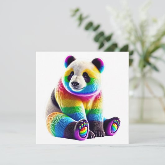 Cute Rainbow Panda (Standing Front)