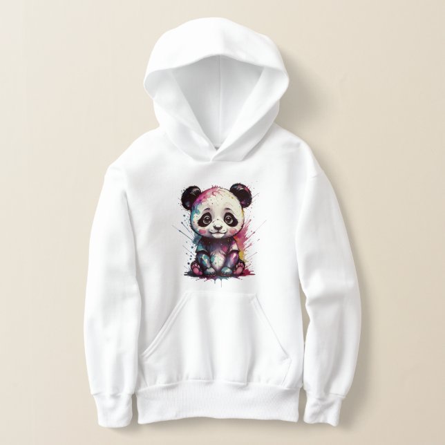 Cute Rainbow Panda Pullover (Laydown)