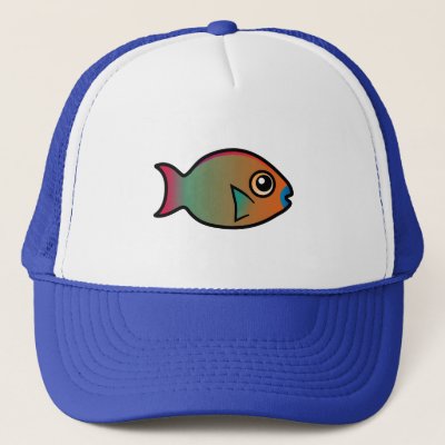 Cute Rainbow Parrotfish Trucker Hat