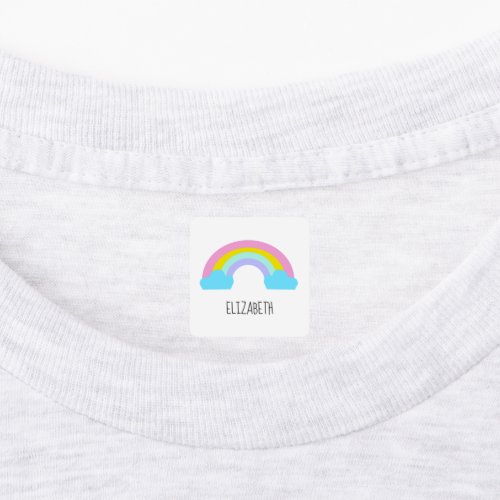 Cute Rainbow Personalized Kids Labels