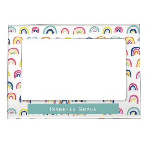 Cute Rainbow personalized Magnetic Frame