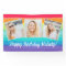 Cute Rainbow Photo Collage Custom Birthday Party