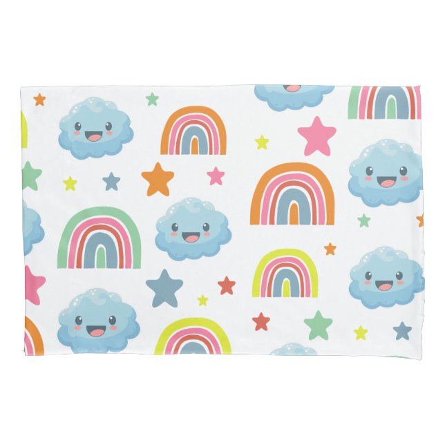Cute Rainbow Pillow Case (Front)