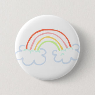Cute Rainbow Pinback Button