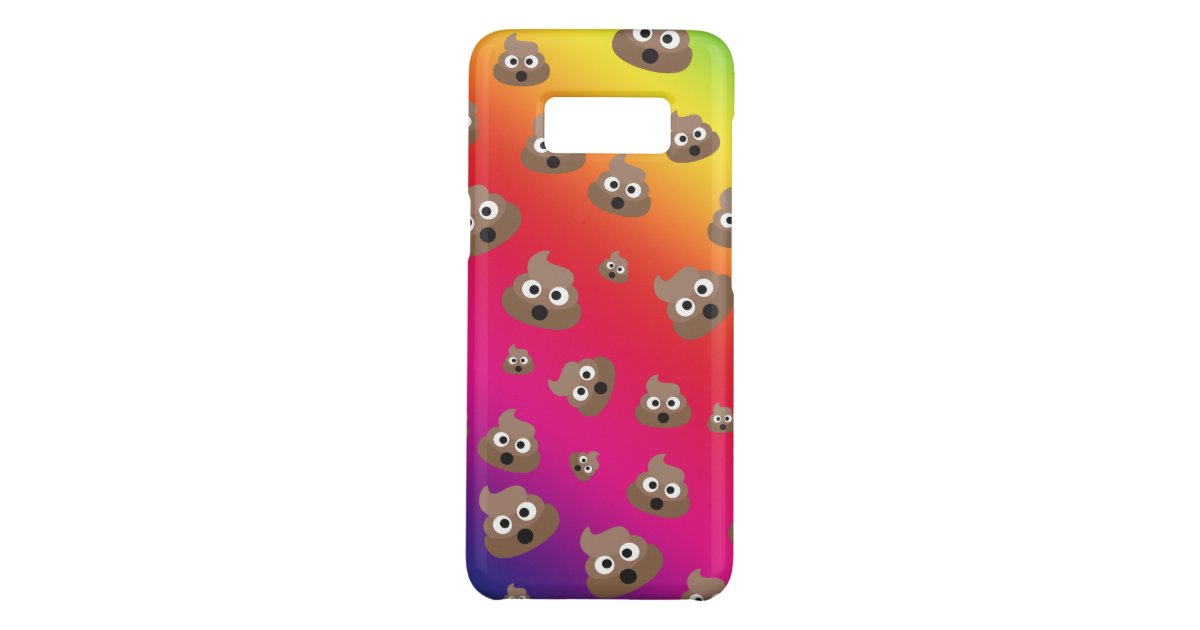 Cute Rainbow Poop Emoji Pattern Case Mate Samsung Galaxy